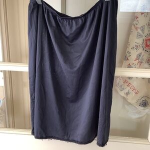 Vintage Grunge Black Short Slip Skirt